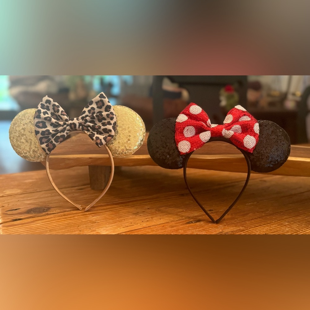 🐭Disney Sequined Mouse Ears, Set of 2